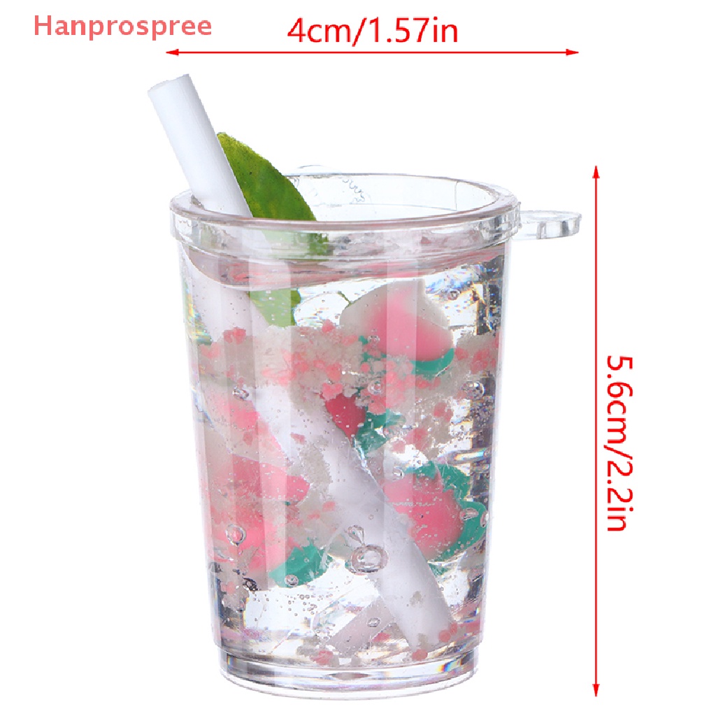 1 Đồ trang trí Ly Nước Đá Mini Màu Dạ Quang Dùng Trang Trí Tiểu Cảnh