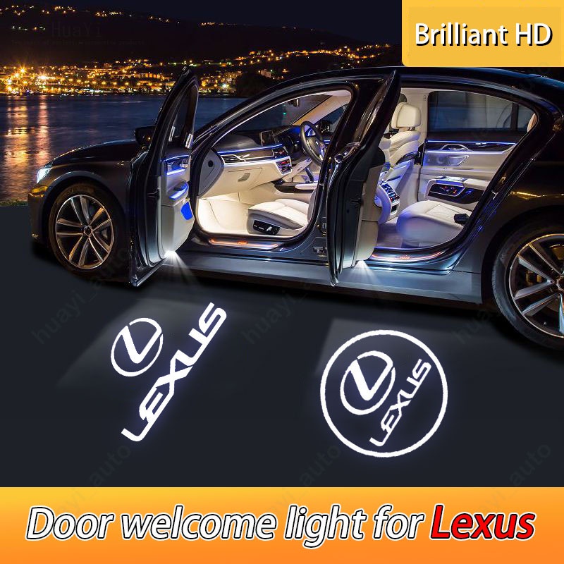 2 Đèn LED Laser Chiếu Logo Gắn Cửa Xe Hơi Lexus LS ES IS LX RX GS GX