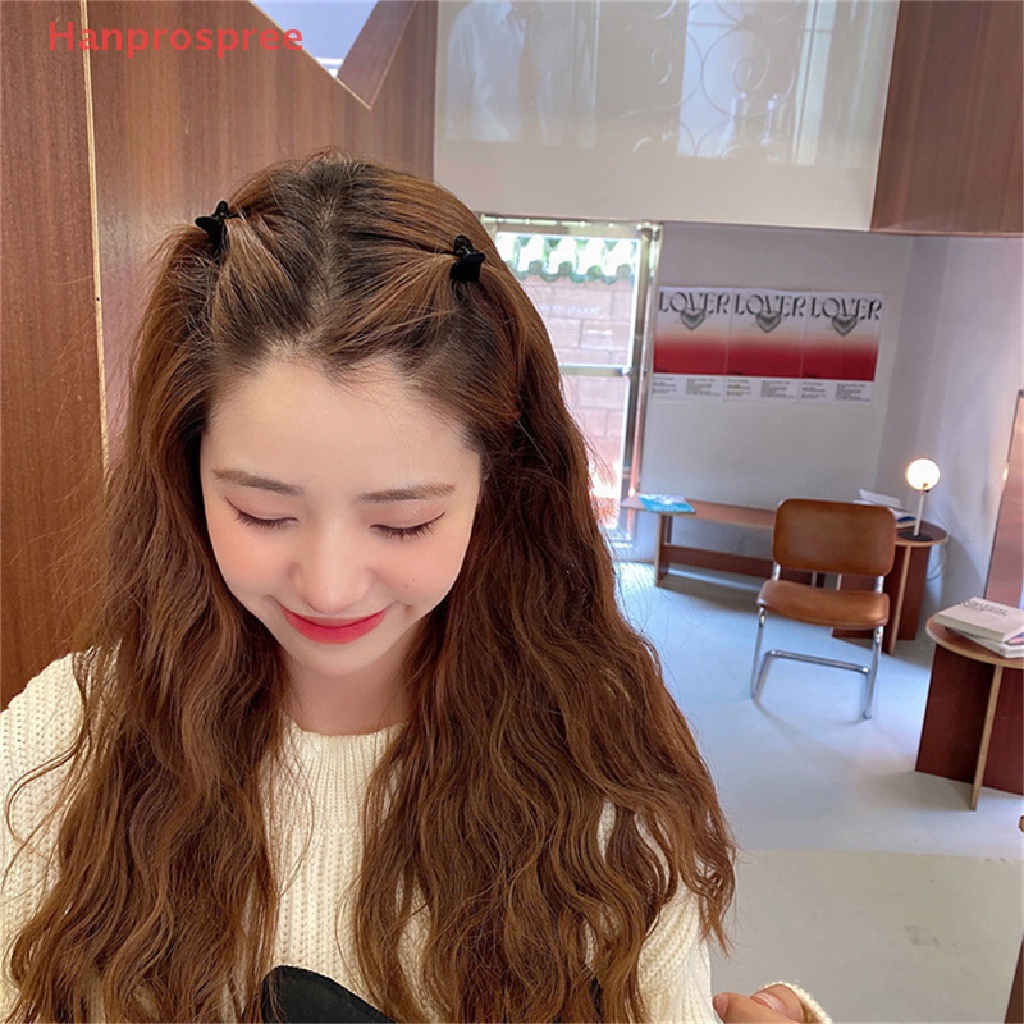 Set 10 Kẹp Tóc Hình Trái Tim / Thỏ Bằng Nhung Xinh Xắn