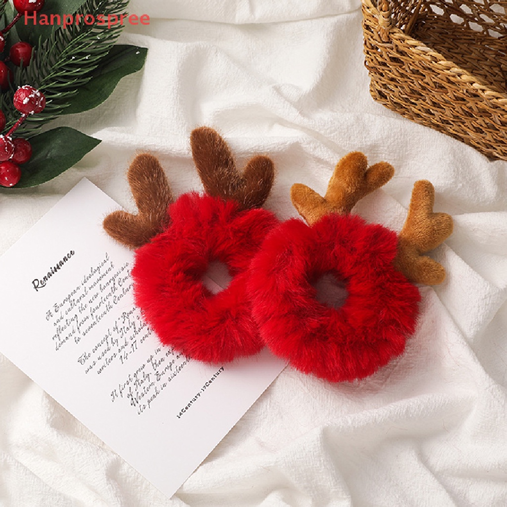 Băng Đô Cài Tóc Hình Sừng Tuần Lộc Giáng Sinh Bằng Cao Su Xinh Xắn