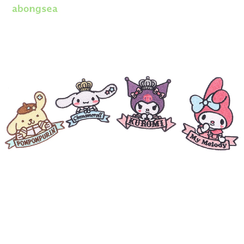 1 Miếng Vá Trang Trí Quần Áo Hình Sanrio Kuromi Cinnamoroll