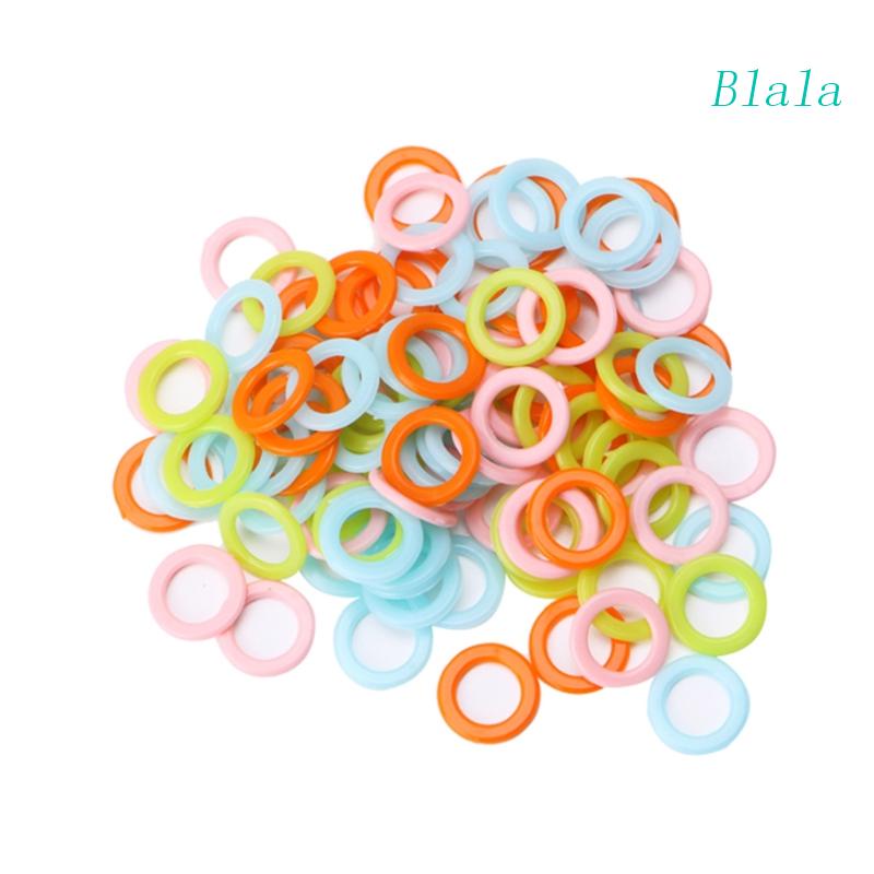 Set 100 Móc Tròn Bằng Nhựa Chuyên Dụng Cho Đan Móc Túi Xách