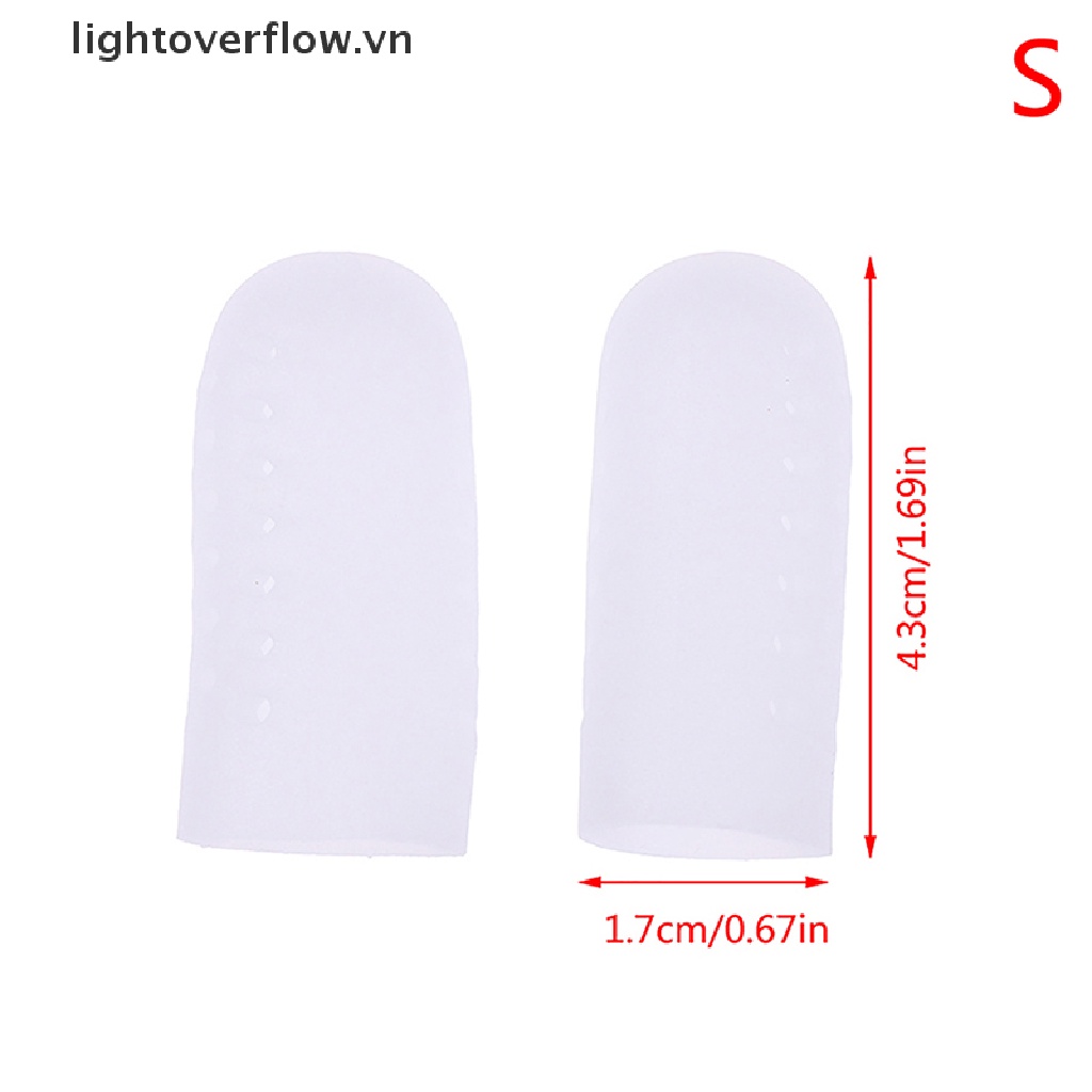 Bộ 2 Ống Silicon Tách Ngón Chân Cái Thoáng Khí Bảo Vệ Ngón Chân