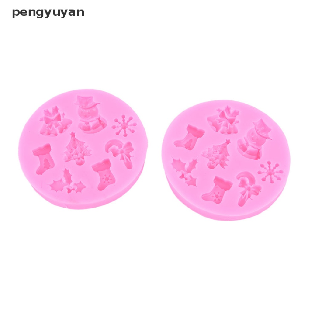 Khuôn Silicone Làm Bánh Kẹo Hình Người Tuyết Giáng Sinh