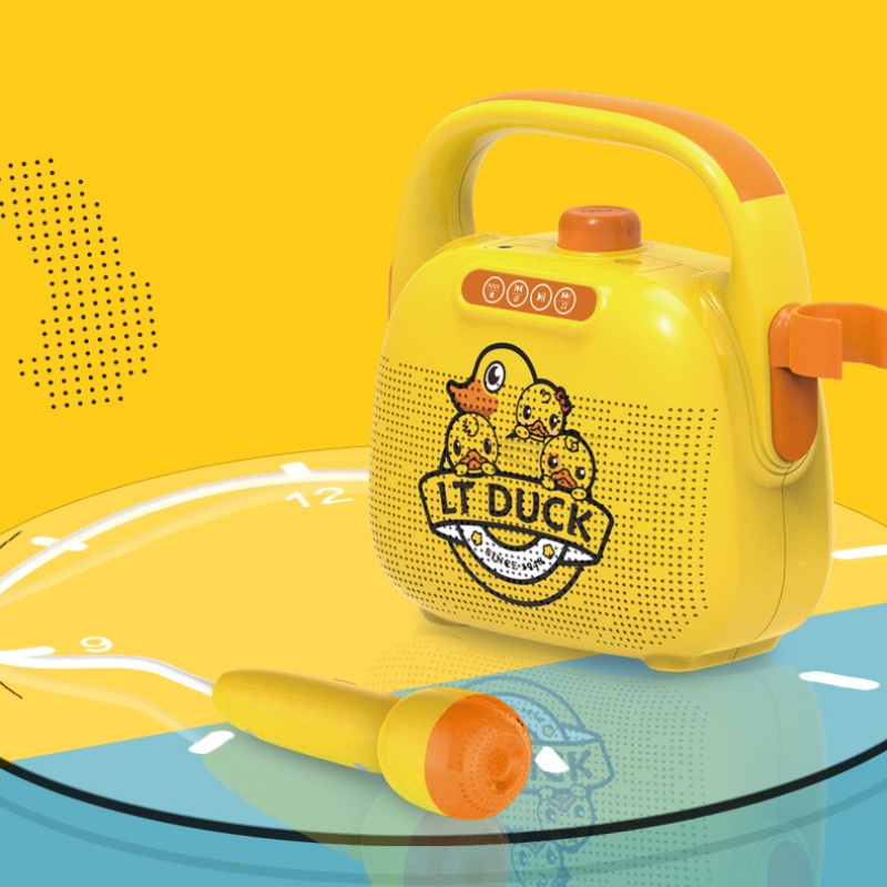 Đồ Chơi Loa Hát Karaoke Mini Hình Vịt Dễ Thương Cho Bé