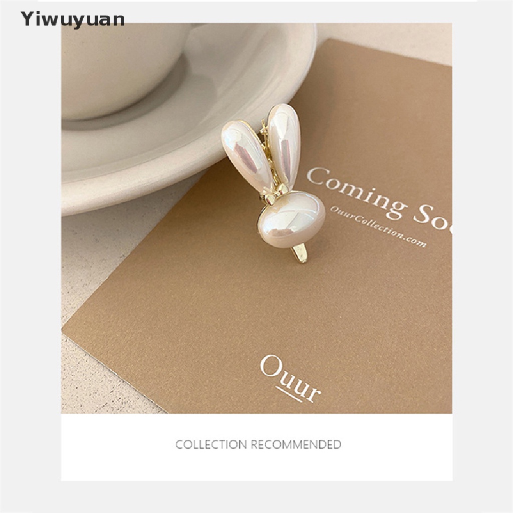 Kẹp Tóc Tai Thỏ Đính Ngọc Trai Thời Trang Cho Nữ