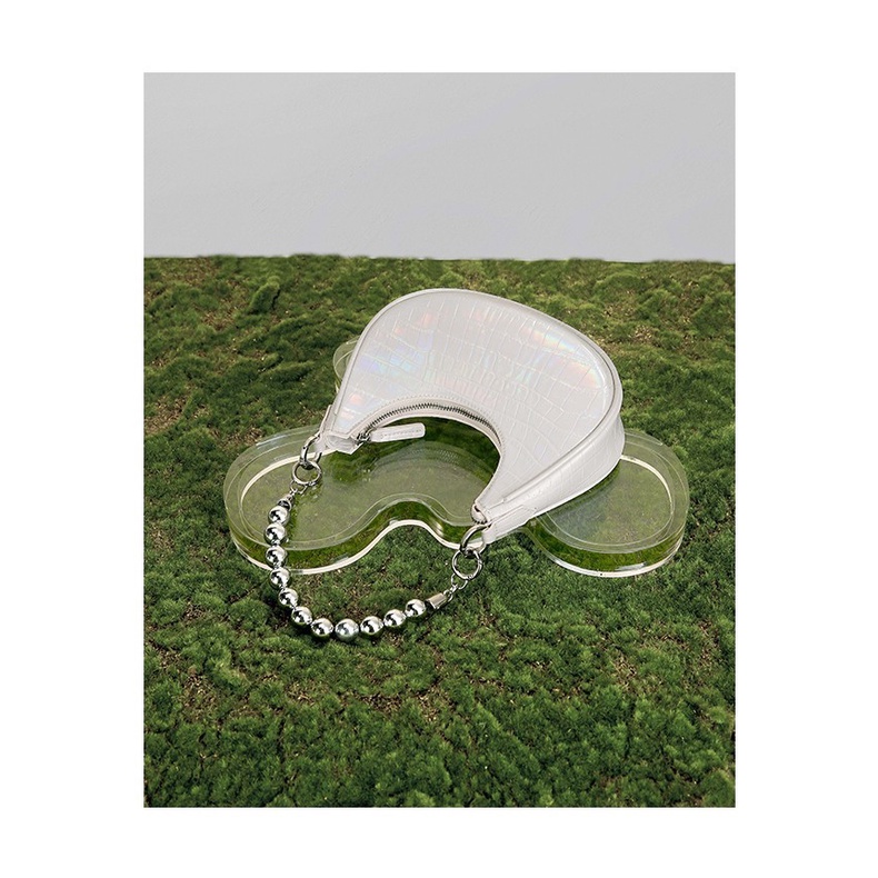 Niche Túi Xách Kẹp Nách Màu Tím Cao Cấp Sang Trọng Cho Nữ