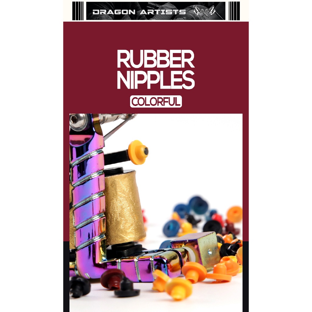 Set 50 Miếng Đệm Silicone Cho Máy Xăm Hình