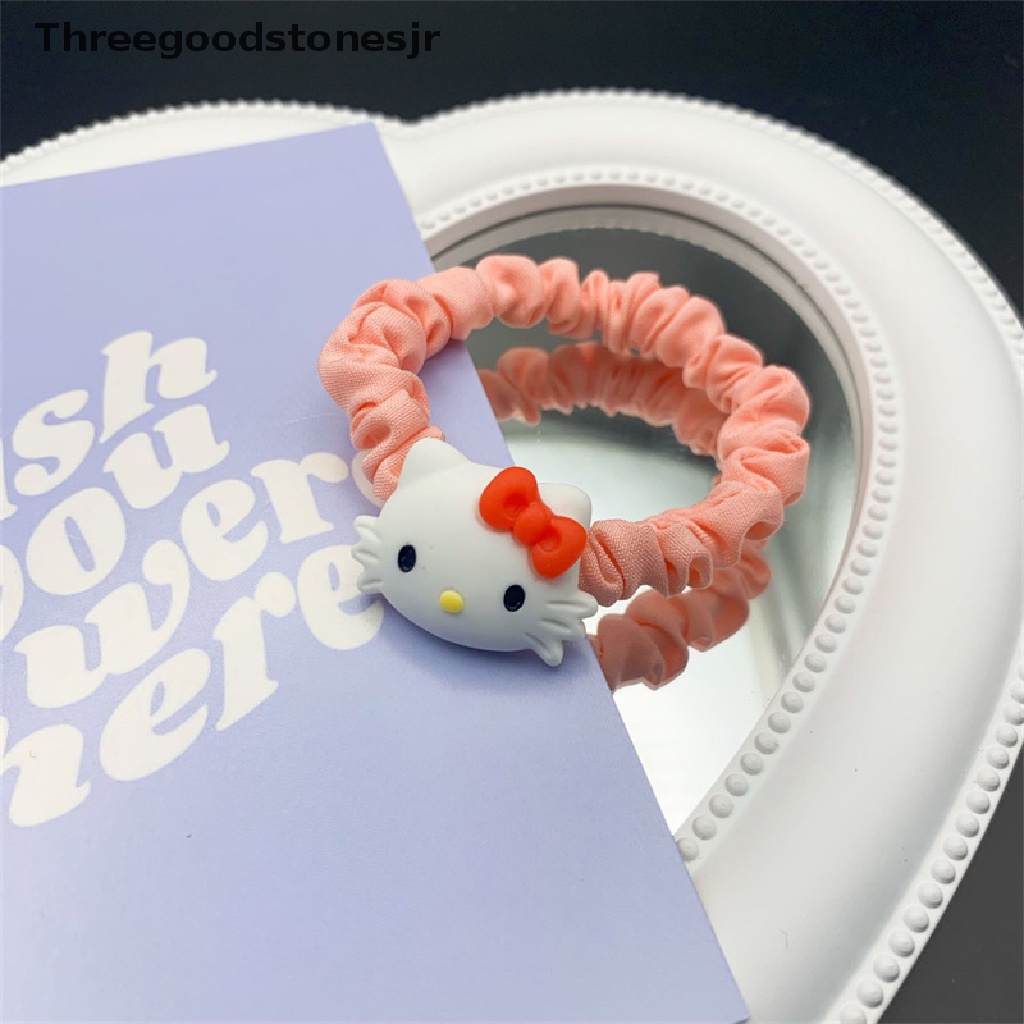 Dây Cột Tóc Scrunchies Co Giãn Hình Thú Hoạt Hình Đáng Yêu Cho Nữ JR
