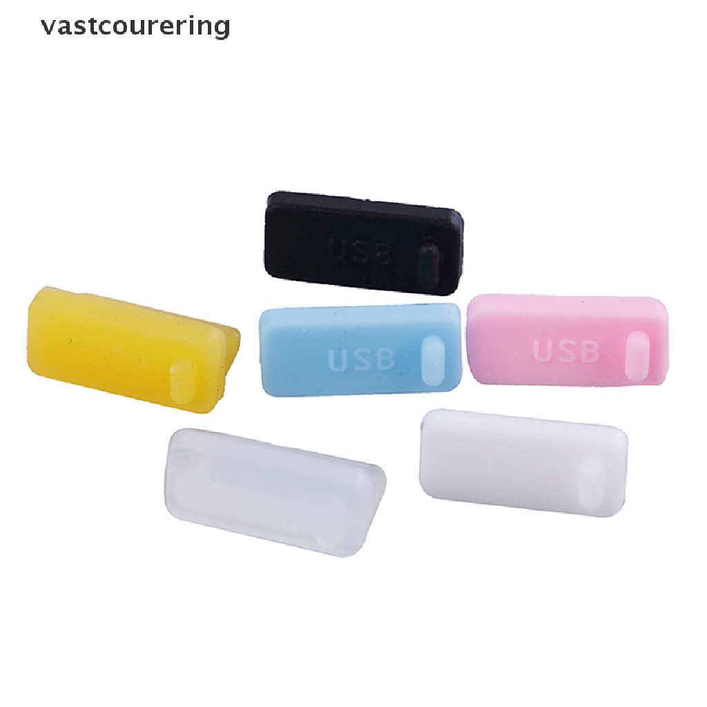 Bộ 10 Nắp silicone Đậy Ổ Cắm usb Chống Bụi Tiện Dụng