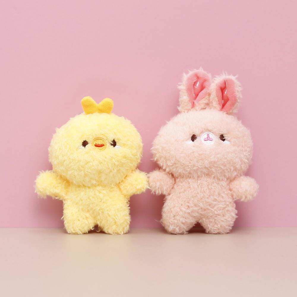 Móc Khóa Hình Cặp Đôi Thú Nhồi Bông Hoạt Hình DGA1