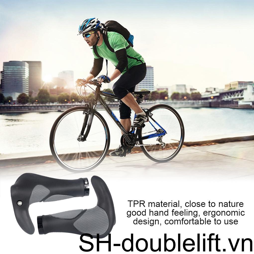 1 Cặp Vỏ Bọc Tay Lái Xe Đạp Bằng Hợp Kim Nhôm TPR Hấp Thụ Sốc Chống Trượt