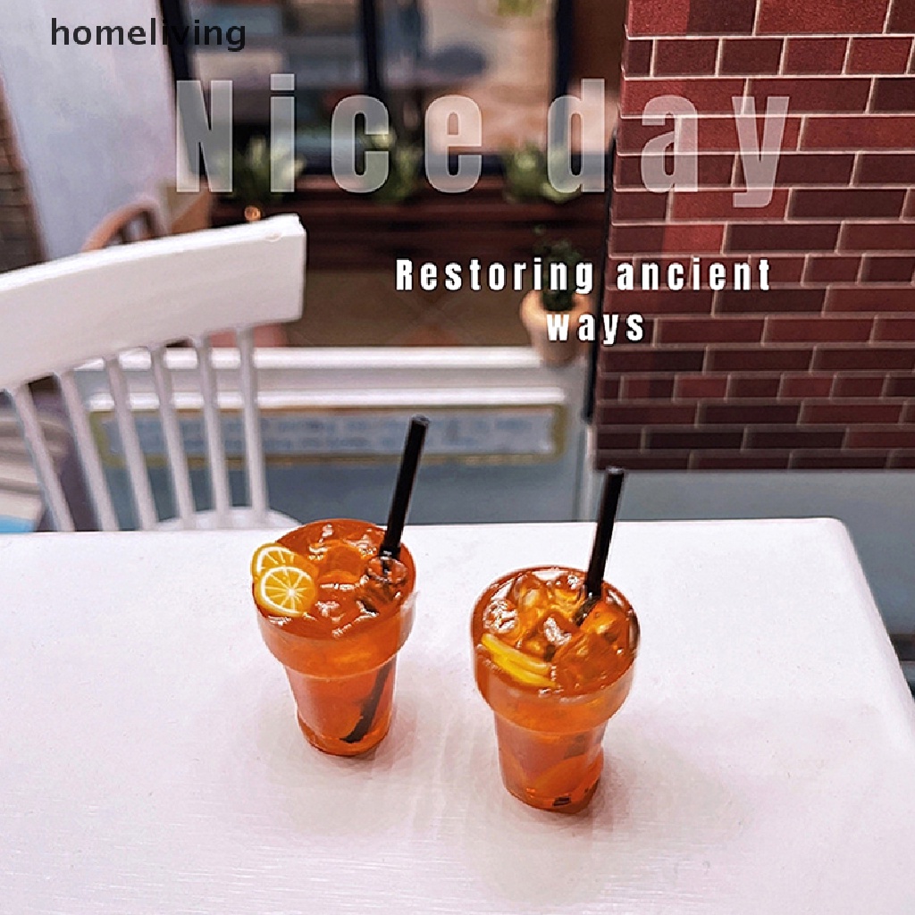 1 Ly Nước Chanh Trang Trí Nhà Búp Bê Tỉ Lệ 1: 12