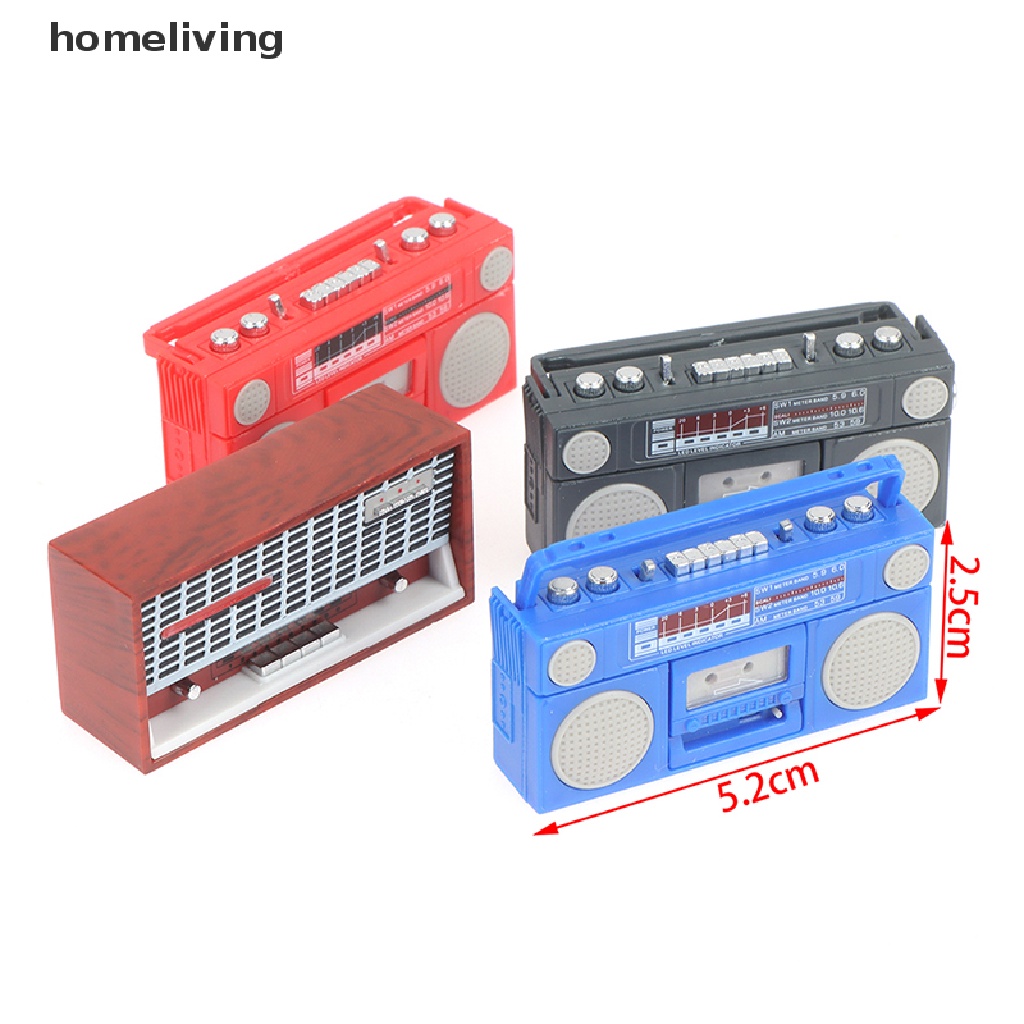 Radio Ghi Âm Mini Tỉ Lệ 1: 12 Trang Trí Nhà Búp Bê