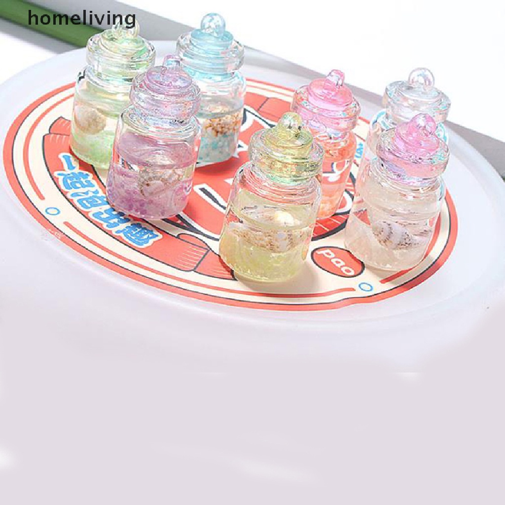 Bộ 5 Bình Thủy Tinh Mini Có Móc Khóa Trang Trí Sân Vườn