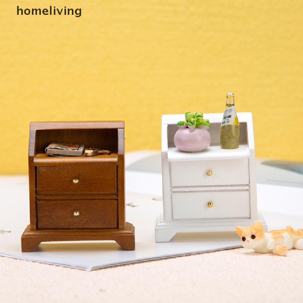 Mô Hình Ngăn Kéo Tủ Để Bàn Tỷ Lệ 1 / 12 Độc Đáo Trang Trí Nhà Búp Bê DIY