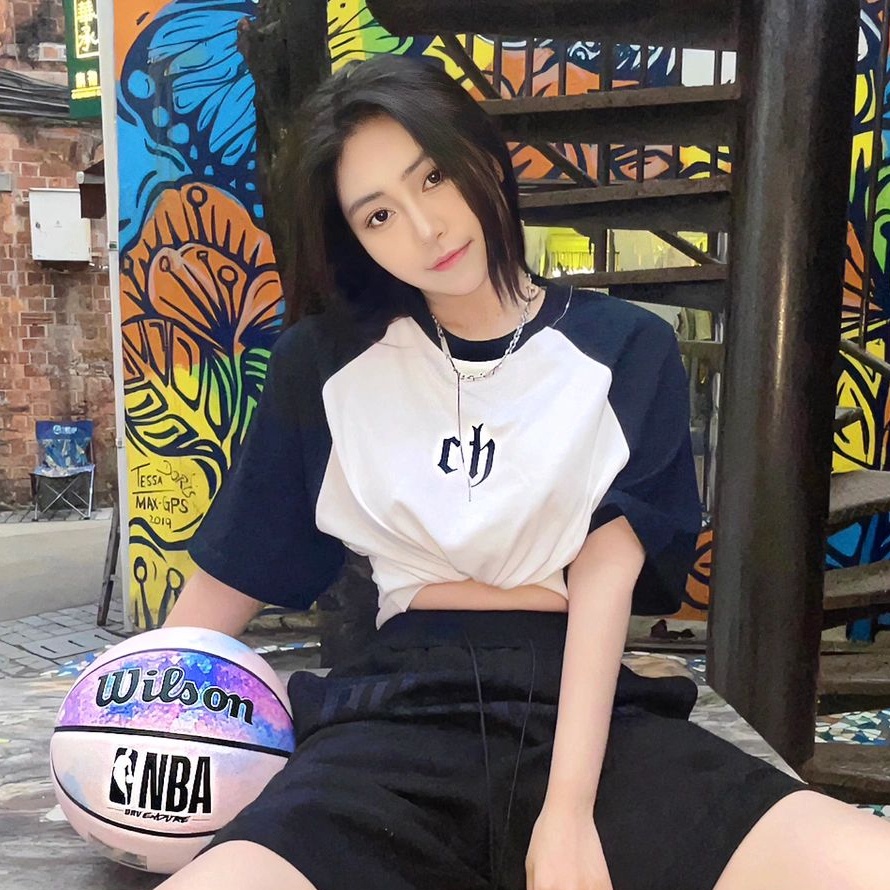 Áo Thun Cotton Tay Ngắn Dáng Rộng In Họa Tiết Độc Đáo Phong Cách Hàn Quốc Thời Trang Cho Nữ