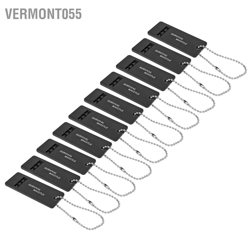 Vermont055 10 Chiếc Còi Sinh Tồn 3 Tần Số Decibel Cao Di Động Khẩn Cấp Với Móc Chìa Khóa Cho Cắm Trại Đi Bộ Đường Dài