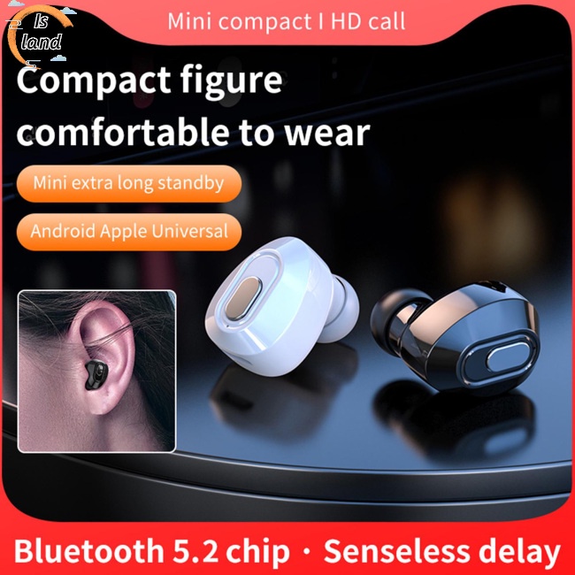 Tai Nghe Nhét Tai T13 Bluetooth 5.2 Một Mặt Mini Có Micro Phong Cách Thể Thao Thời Trang