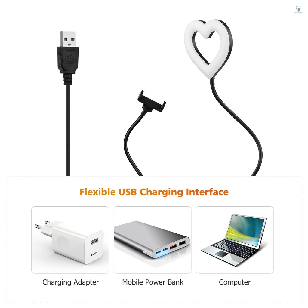 ANDOER Vòng Đèn LED 6-inch RGB 8W 3800K-6800K Độ Sáng Cao Có Thể Điều Chỉnh Độ Sáng Kèm Kẹp Giữ Điện Thoại