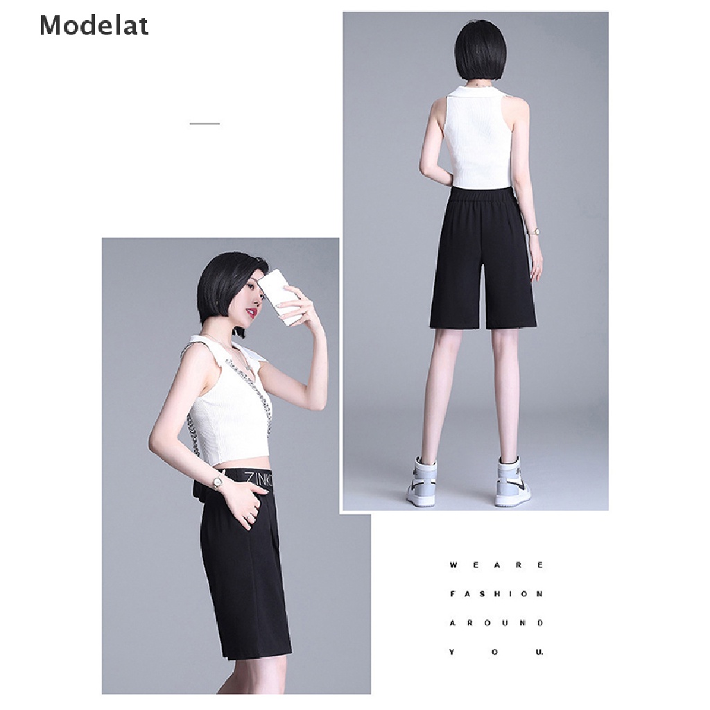 Quần Short Lưng Cao Màu Đen Phong Cách Hàn Quốc Thời Trang Mùa Hè Cho Nữ