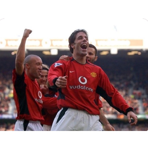 2002 / 2003 / 2004 Áo Thun Tay Ngắn Và Tay Dài Của BECAHAM C.Honaldo VAN Niselrooy ROONEY ROONEY