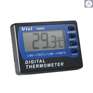 Vici Mini LCD Digital Thermometer Temperature Meter Celsius Fahrenheit Degree In Out Fridge Freezer Thermometer with Probe Max Min Value Display