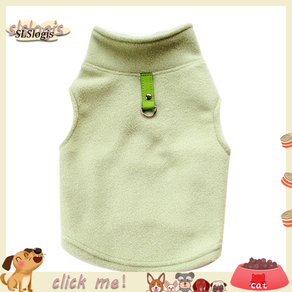 Áo Vest Cổ Đứng Có Khóa Kéo Thời Trang Thu Đông Cho Thú Cưng