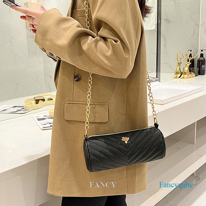 Túi Xách Đeo Vai Hình Trụ Thời Trang Mùa Hè Dành Cho Nữ