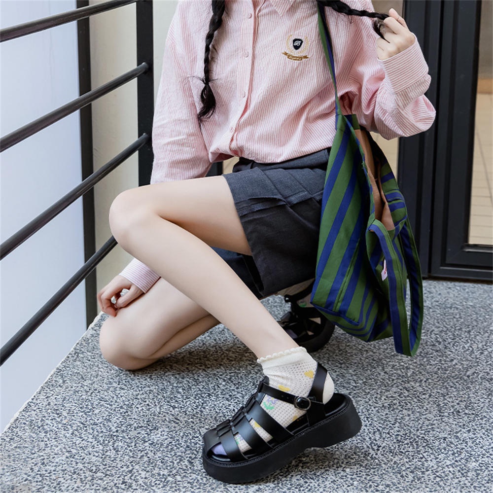 Đôi Vớ Cotton Thoáng Khí In Hình Thú Dễ Thương Cho Nữ