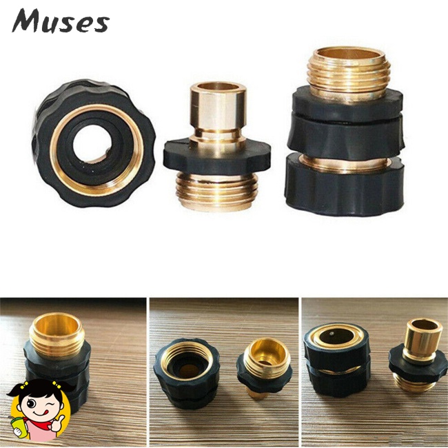 Set 4 Cặp Đầu Nối Ống Nước Tưới Cây 3 / 4 Inch Bằng Đồng Thau