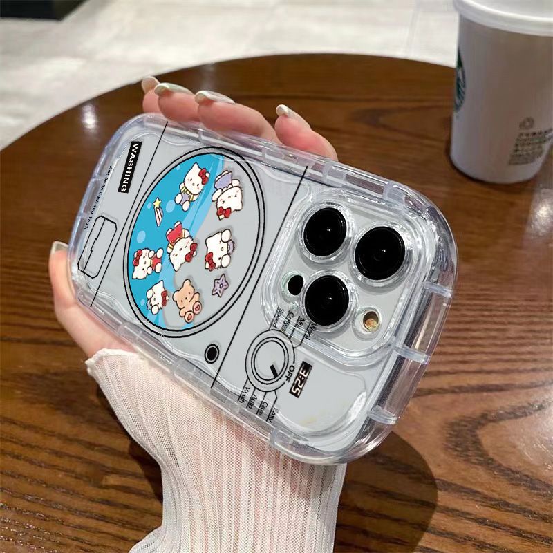 ✅Ốp Điện Thoại Mềm Trong Suốt Chống Sốc Hình Hello Kitty Cho iPhone14 / 138p / 712 / xs 11 Q2VT
