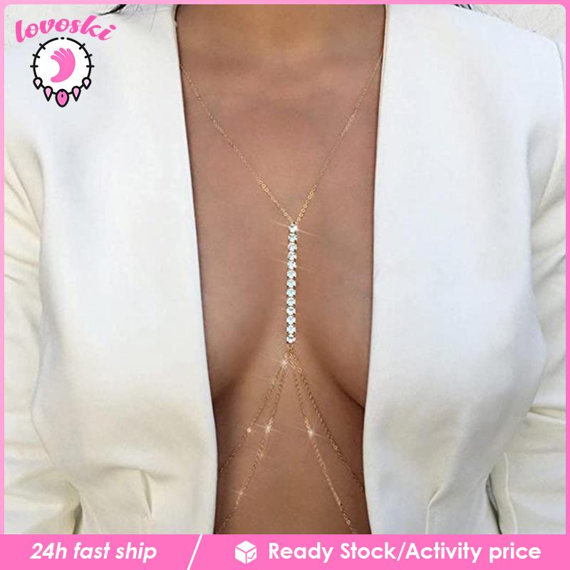 [Lovoski] Bikini Mắt Xích Đeo Thắt Lưng Sáng Bóng Có Thể Điều Chỉnh Cho Tiệc Tùng