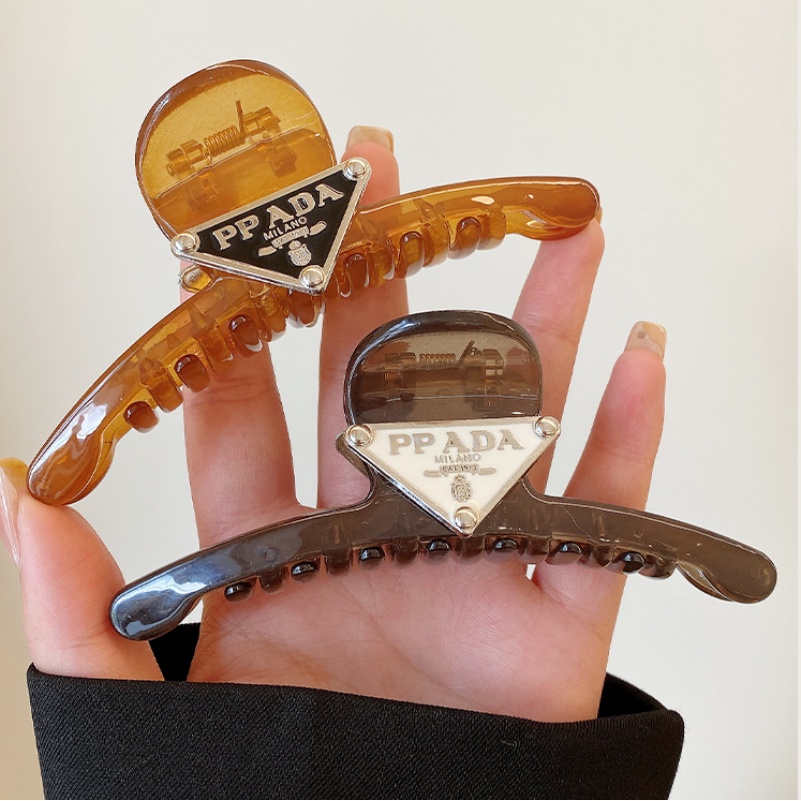 Kẹp Tóc Hình Tam Giác Bằng Acrylic Cao Cấp Thời Trang 11cm