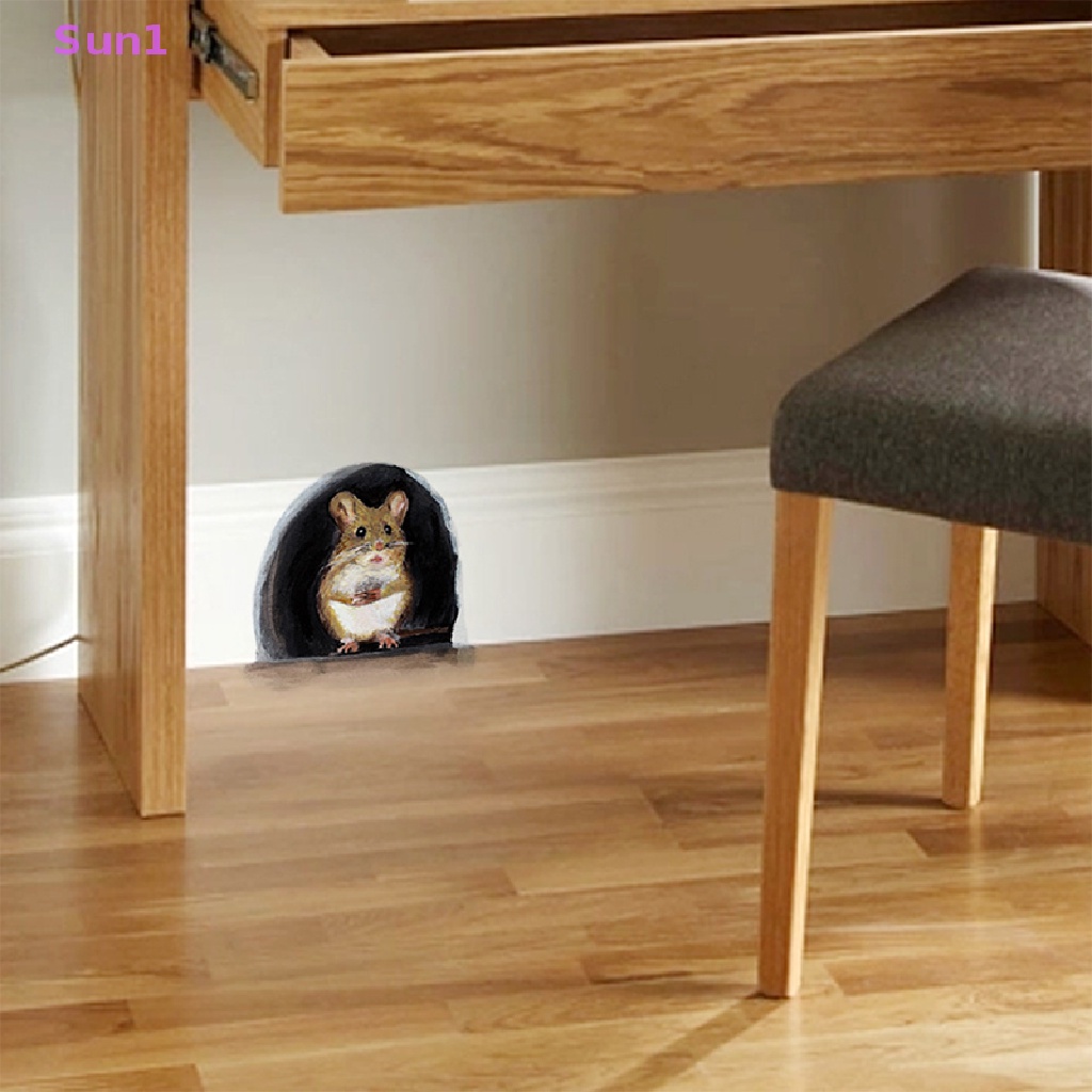 Bộ 5 Miếng Dán Tường Trang Trí Hình Chuột Xinh Xắn Sun1 > 5 Cái