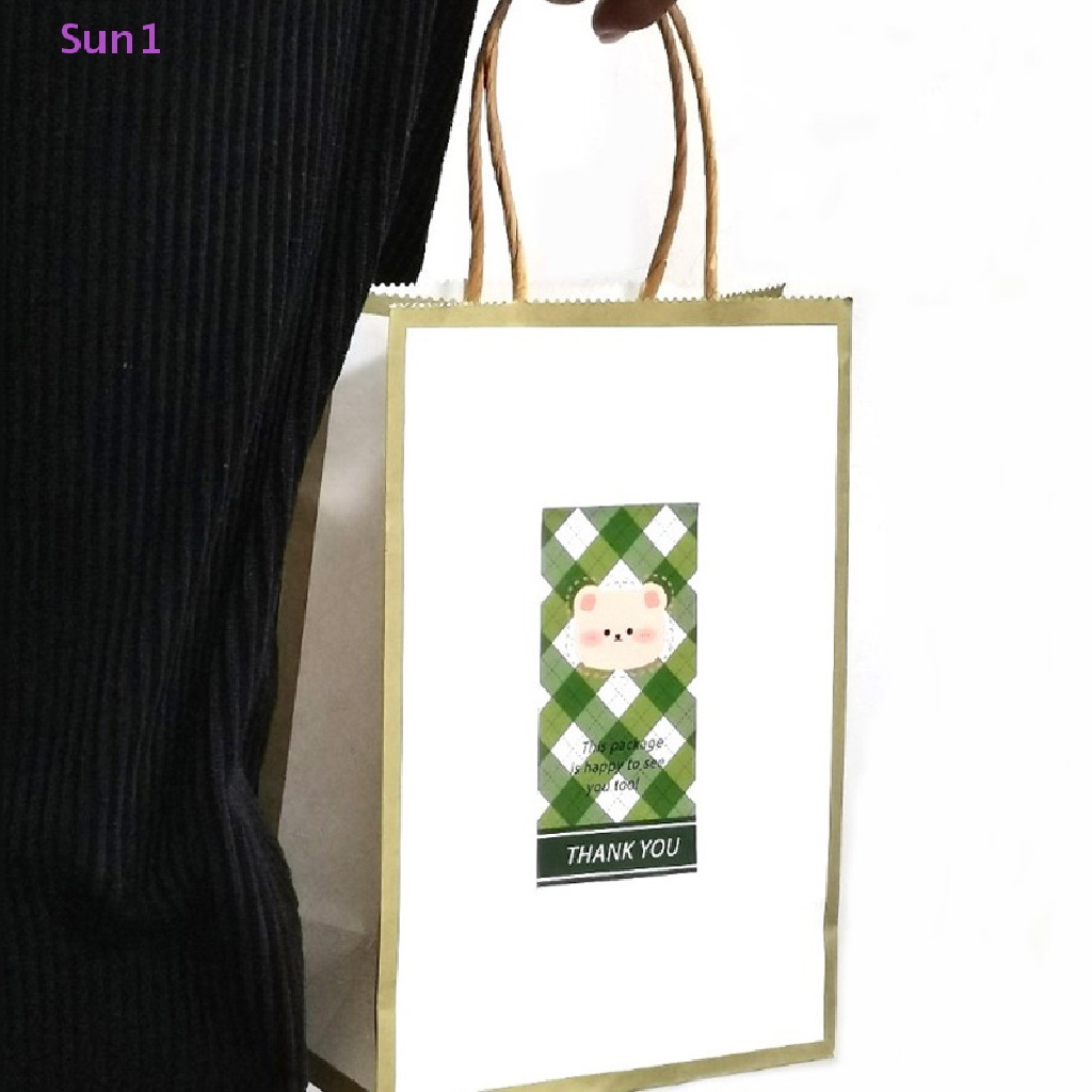 Set 50 Sticker Dán Hình Chữ Nhật Họa Tiết Động Vật Dễ Thương 10CM * 5CM