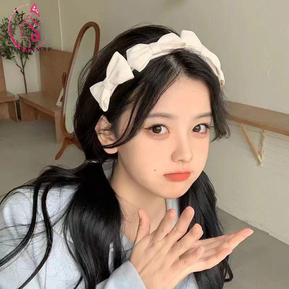 Băng Đô Cài Tóc Đính Nơ Phong Cách Hàn Quốc Tinh Tế Cho Nữ