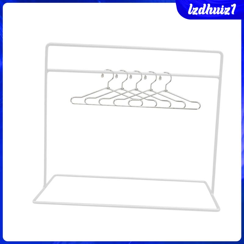 Giá Treo Quần Áo Búp Bê Kèm 5 Móc Treo Màu Vàng