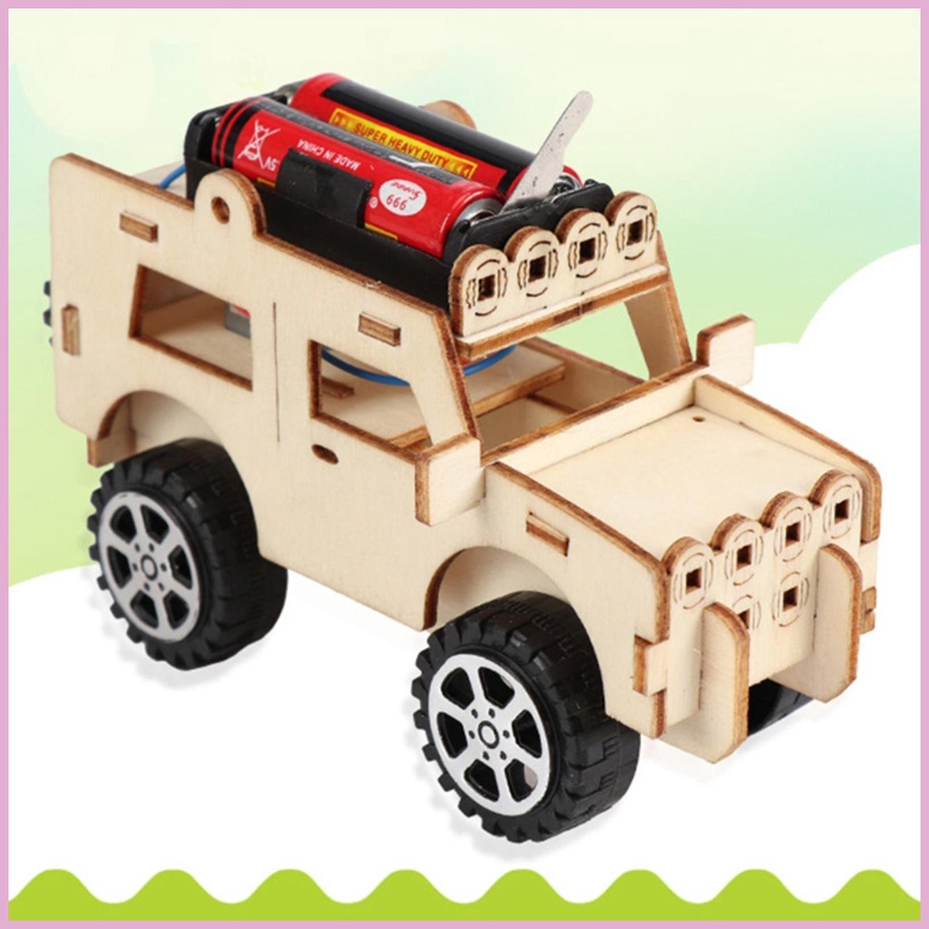 Bộ Đồ Chơi Lắp Ráp Mô Hình Xe Hơi Điện 3D DIY Giáo Dục Khoa Học Cho Bé