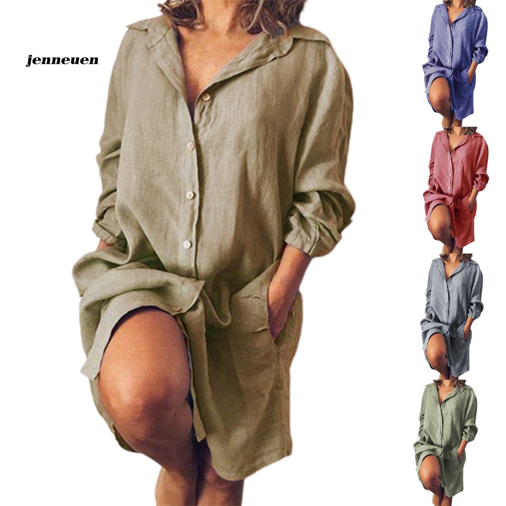 Áo Sơ Mi Tay Dài Màu Sắc Thời Trang Dành Cho Nữ