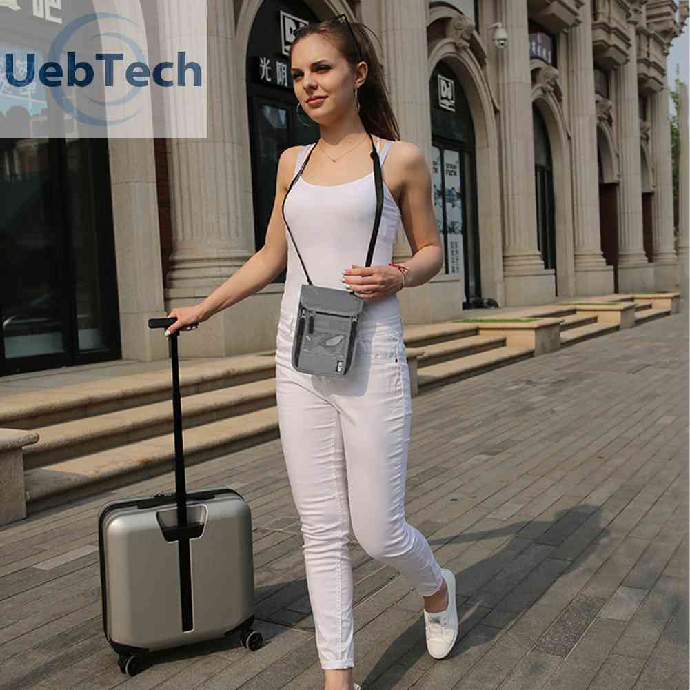 Ví Đựng Hộ Chiếu / Thẻ Đeo Cổ Đa Năng Tiện Dụng Mang Theo Du Lịch