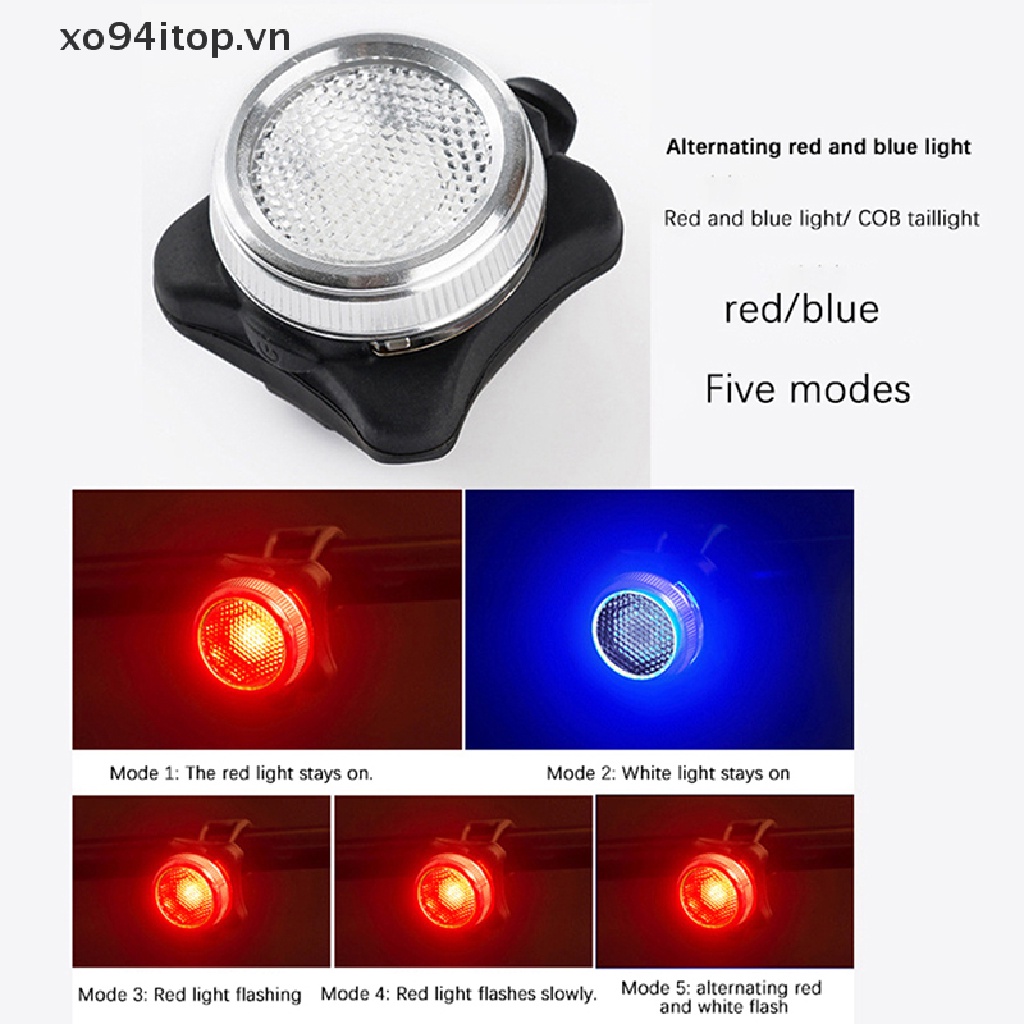 Đèn XOITOP Bằng Hợp Kim Nhôm Chống Thấm Nước Kèm Sạc USB Tiện Dụng Cho Xe Đạp