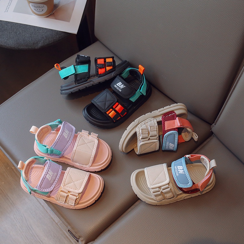 Giày Sandal Thể Thao Đế Mềm Chống Trượt Phong Cách Thời Trang Mới 2023 Có Size 26-36 Dành Cho Bé Trai / Bé Gái