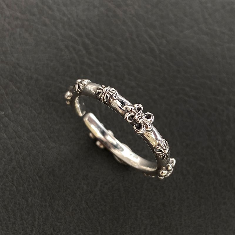 Nhẫn Hở Mạ Bạc 925 Phong Cách retro Sang Trọng Cho Nữ