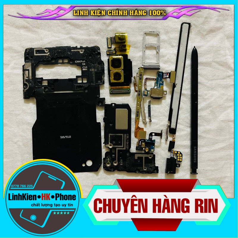 Linh Kiện Samsung Note 9 / Camera trước sau,loa ngoài,cảm biến tiệm cận,NFC,cáp spen,cáp tai nghe,cáp volume,khay sim