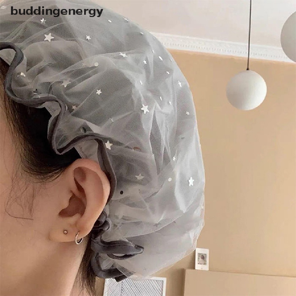 1 Mũ Trùm Tóc Hai Lớp Chống Thấm Nước Có Thể Tái Sử Dụng