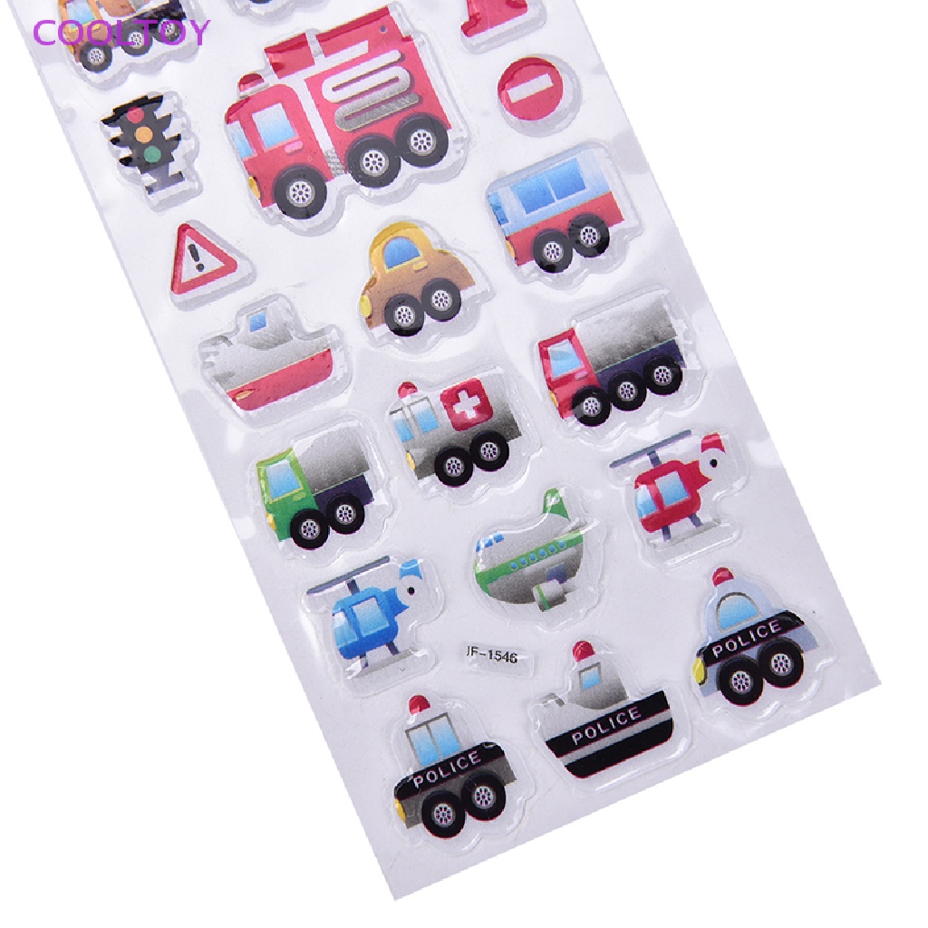 Cooltoy Set 2 Sticker Bong Bóng Hoạt Hình Dán Trang Trí Sổ Tay Nhật Ký Phương Tiện Gia