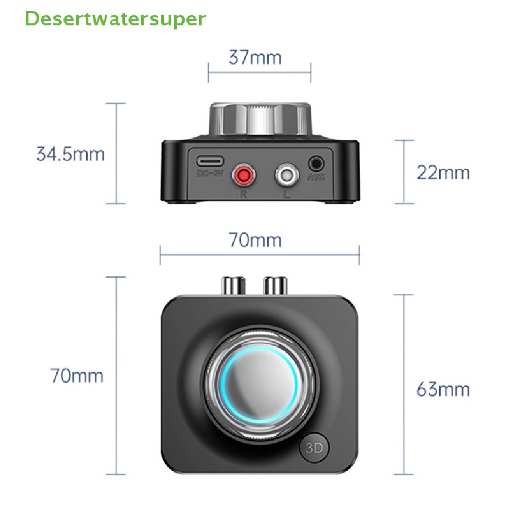 Thiết Bị Nhận Tín Hiệu Âm Thanh Bluetooth 5.0 3D Không Dây Hỗ Trợ Thẻ TF RCA 3.5mm 3.5 AUX Cho Loa Xe Hơi