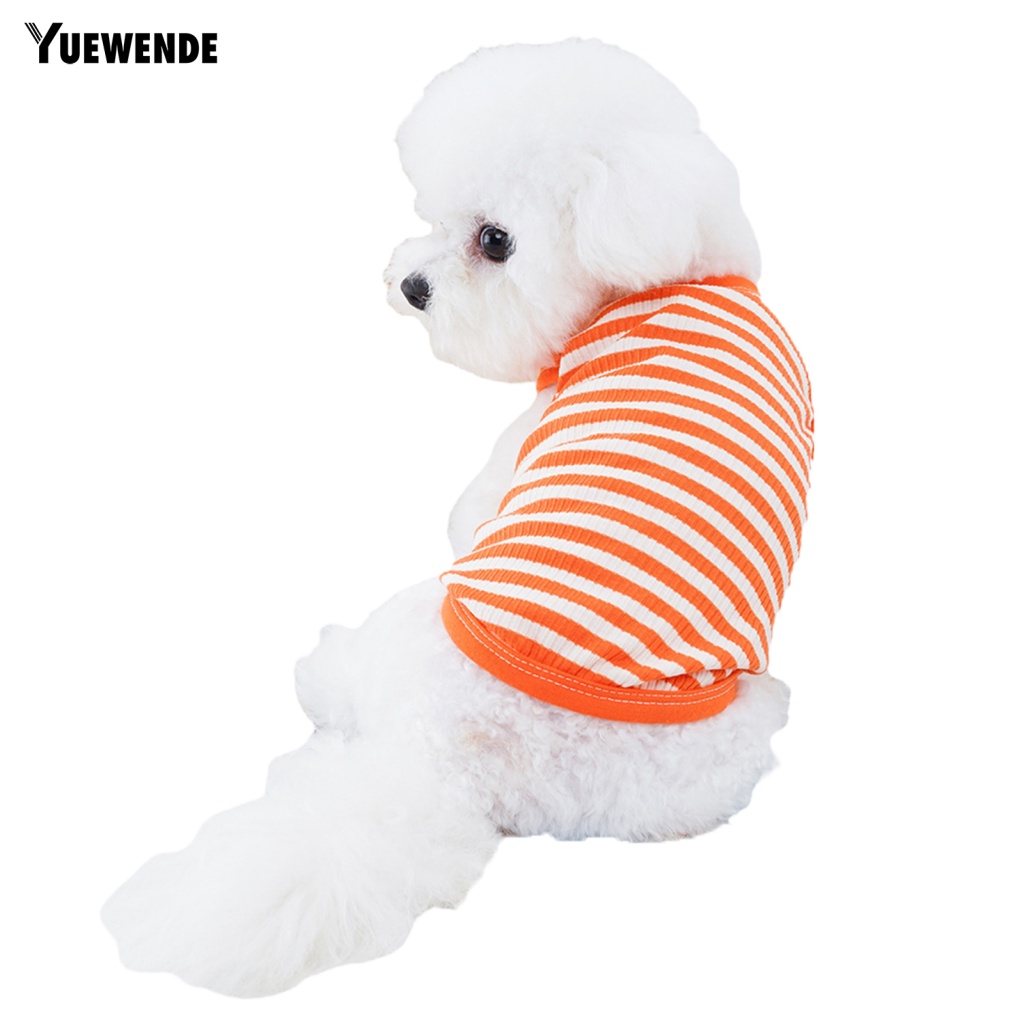 Áo Không Tay Họa Tiết Sọc Thời Trang Mùa Hè Dành Cho Thú Cưng