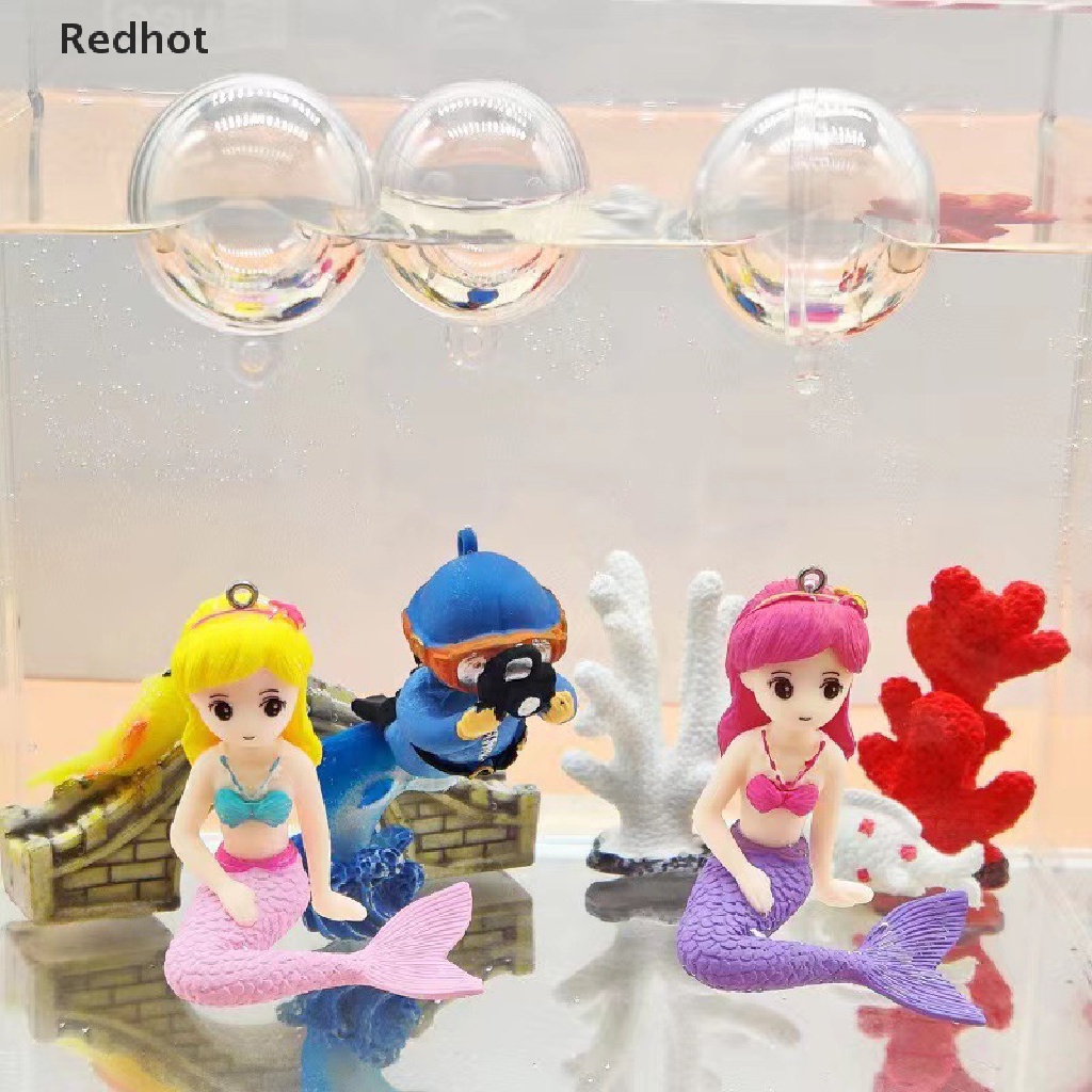 &lt; Redhot &gt; Mặt Dây Chuyền Thủ Công Sáng Tạo Hình Cá Floag Nàng Tiên Cá Biển Trang Trí Bể Cá